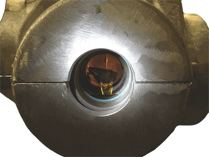 Sulfur flow indication device