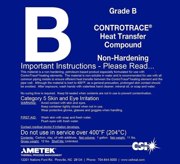 Heat Tracing Accessories | Heat Transfer Compound | CSI Heat